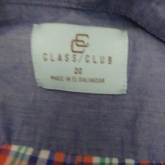 Class Club Plaid Button Down Shirt- Size 20 - Picture 8 of 8